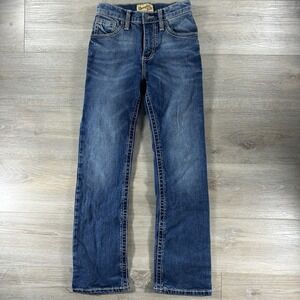 Wrangler 20X Jeans Boys Youth 12 Slim 24x28 Bootcut Blue Cowboy Adjustable Waist